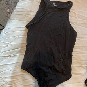 SKIMS Black Sleeveless Bodysuit